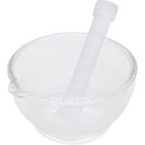 Cam Havan Tokmaklı 90 mm - Havan ve Eli - 1 Set Paket - Isı ve Kimyasala Dayanıklı