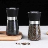 Cam Hazneli Tuz-Biber Değirmeni 13 cm (Css-13) - Siyah - 26 ml