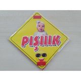Cam Icı Sarı Dekor Plaka Kare Pısııık (11X11cm) Yapıstırmalı (Dekor Levha) Sarı Plaka