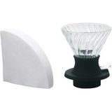 Cam Kahve Dripper Kahve Damlatıcı Demleme Aleti, 200 ml