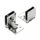 Cam Kapak Menteşesi 1 Takım Dolap Kapak Bağlantı Aparatı Mobilya Menteşe Sistemleri Krom Metal Teşhir Vitrin