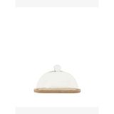 Cam Kapaklı Mango Ağacı Yuvarlak Servis Tabağı(41x35x27 Cm)
