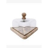 Cam Kapaklı Servis Tabağı (24x24x14 cm)