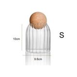 Cam Kavanoz Mantar Top Kapaklı Kavanoz "tek" Boy - Şeffaf - 550 ml