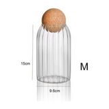 Cam Kavanoz Mantar Top Kapaklı Kavanoz "tek" Boy - Şeffaf - 750 ml