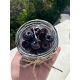 Cam Kavanozda Böğürtlen Reçeli Soya Wax Mum - 1 Adet