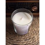 Cam Kavanozda Simli Lavanta Kokulu Mum - Doğal Soya Wax - 200 gr - Beyaz