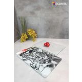 Cam Kesme Tahtası - Cam Kesme Tablası | 2'li Takım | Gümüş Kristal ve Saydam | 20cm x 30cm