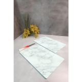 Cam Kesme Tahtası - Cam Kesme Tablası | 2'li Takım | Klasik Mermer Görünümlü | 20cm x 30cm