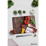 Cam Kesme Tahtası - Cam Kesme Tablası | Ahşap ve Sebzeler | 30cm x 40cm