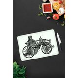 Cam Kesme Tahtası - Cam Kesme Tablası | Antik Desen | 30cm x 40cm