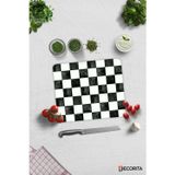 Cam Kesme Tahtası - Cam Kesme Tablası | Damalı Desen | 29cm x 34cm