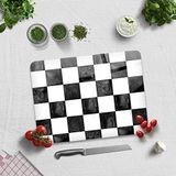 Cam Kesme Tahtası - Cam Kesme Tablası | Damalı Desen (30cm x 40cm)