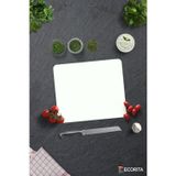 Cam Kesme Tahtası - Cam Kesme Tablası | Düz Renk - Beyaz | 29cm x 34cm