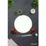 Cam Kesme Tahtası - Cam Kesme Tablası | Düz Renk - Beyaz | Çap32cm