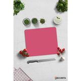 Cam Kesme Tahtası - Cam Kesme Tablası | Düz Renk - Neon Pembe | 29cm x 34cm