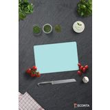 Cam Kesme Tahtası - Cam Kesme Tablası | Düz Renk - Pudra Mavi | 20cm x 30cm