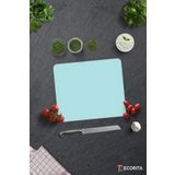 Cam Kesme Tahtası - Cam Kesme Tablası | Düz Renk - Pudra Mavi | 29cm x 34cm