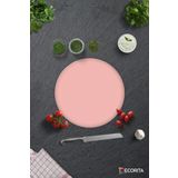 Cam Kesme Tahtası - Cam Kesme Tablası | Düz Renk - Somon | Çap32cm