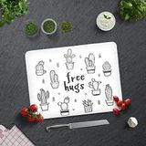 Cam Kesme Tahtası - Cam Kesme Tablası | Free Hugs (30cm x 40cm)
