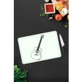 Cam Kesme Tahtası - Cam Kesme Tablası | Gitar Desen | 30cm x 40cm