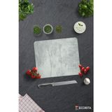 Cam Kesme Tahtası - Cam Kesme Tablası | Gri Duvar Dokulu | 29cm x 34cm