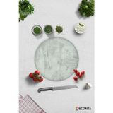 Cam Kesme Tahtası - Cam Kesme Tablası | Gri Duvar Dokulu | Çap32cm