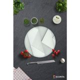 Cam Kesme Tahtası - Cam Kesme Tablası | Gümüş Desen | Çap32cm