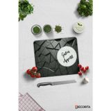 Cam Kesme Tahtası - Cam Kesme Tablası | Guten Appetit - Antrasit Kristal | 29cm x 34cm