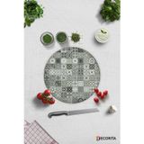 Cam Kesme Tahtası - Cam Kesme Tablası | Karakalem Çizim | Çap32cm