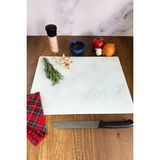 Cam Kesme Tahtası - Cam Kesme Tablası | Klasik Mermer Desenli | 30cm x 40cm
