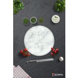 Cam Kesme Tahtası - Cam Kesme Tablası | Klasik Mermer Desenli | Çap32cm