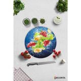 Cam Kesme Tahtası - Cam Kesme Tablası | Köpüklü Meyveler | Çap32cm