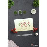 Cam Kesme Tahtası - Cam Kesme Tablası | Krem Orkide | 20cm x 30cm