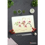 Cam Kesme Tahtası - Cam Kesme Tablası | Krem Orkide | 30cm x 40cm