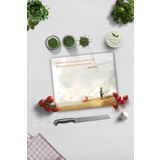 Cam Kesme Tahtası - Cam Kesme Tablası | Küçük Prens - Kalp Gözü | 29cm x 34cm