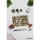 Cam Kesme Tahtası - Cam Kesme Tablası | Leopar Desen | 20cm x 30cm