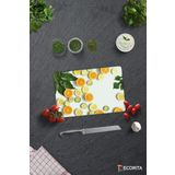 Cam Kesme Tahtası - Cam Kesme Tablası | Limon Desenli | 20cm x 30cm