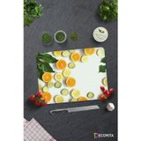 Cam Kesme Tahtası - Cam Kesme Tablası | Limon Desenli | 30cm x 40cm
