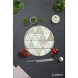 Cam Kesme Tahtası - Cam Kesme Tablası | Mandala Desenli | Çap32cm
