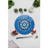Cam Kesme Tahtası - Cam Kesme Tablası | Mandala Nazar Boncuğu | Çap32cm