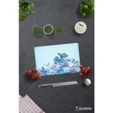 Cam Kesme Tahtası - Cam Kesme Tablası | Mavi Çiçek ve Kelebek Desenli | 20cm x 30cm