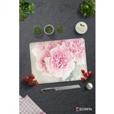 Cam Kesme Tahtası - Cam Kesme Tablası | Pembe Krizantem | 30cm x 40cm