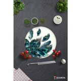 Cam Kesme Tahtası - Cam Kesme Tablası | Plumas Desen | Çap32cm