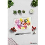 Cam Kesme Tahtası - Cam Kesme Tablası | Renkli Sonbahar | 20cm x 30cm