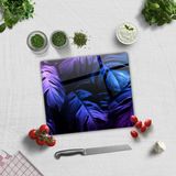 Cam Kesme Tahtası - Cam Kesme Tablası | Tropik Palmiye | 29cm x 40cm - 29 x 34 cm
