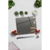 Cam Kesme Tahtası - Cam Kesme Tablası | Yeni Yıl Füme | 29CM x 34CM