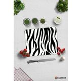 Cam Kesme Tahtası - Cam Kesme Tablası | Zebra Desen | 29cm x 34cm