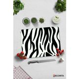 Cam Kesme Tahtası - Cam Kesme Tablası | Zebra Desen | 30cm x 40cm