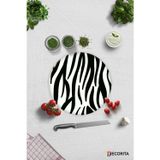 Cam Kesme Tahtası - Cam Kesme Tablası | Zebra Desen | Çap32cm